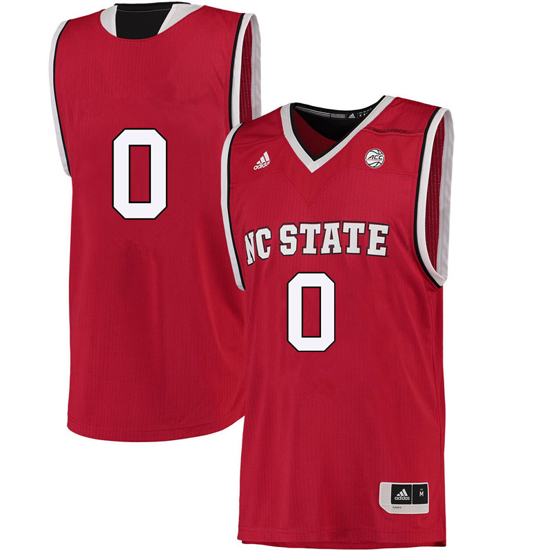 Men #0 Camille Anderson NC State Wolfpack College Basketball Jerseys-Red - Click Image to Close
